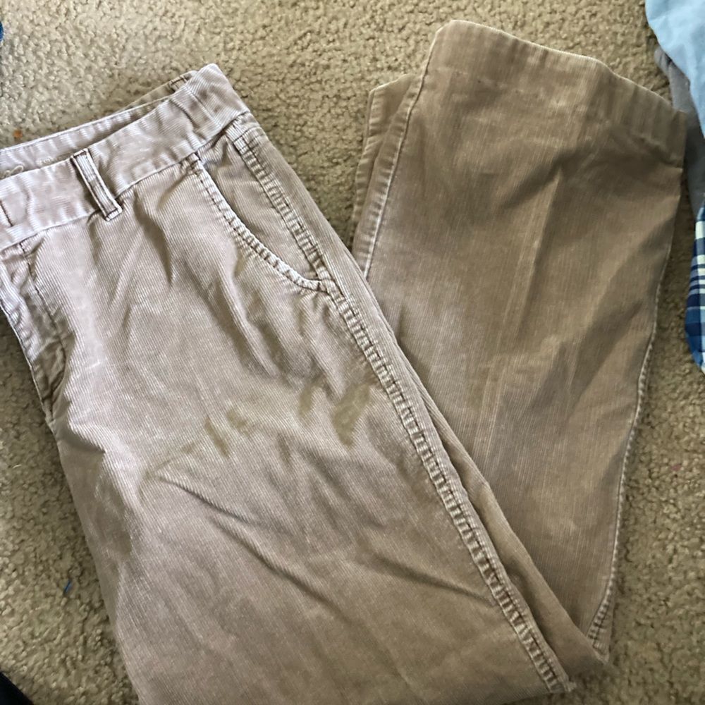 Womens Eddie Bauer Khaki Tan Corduroy Pants